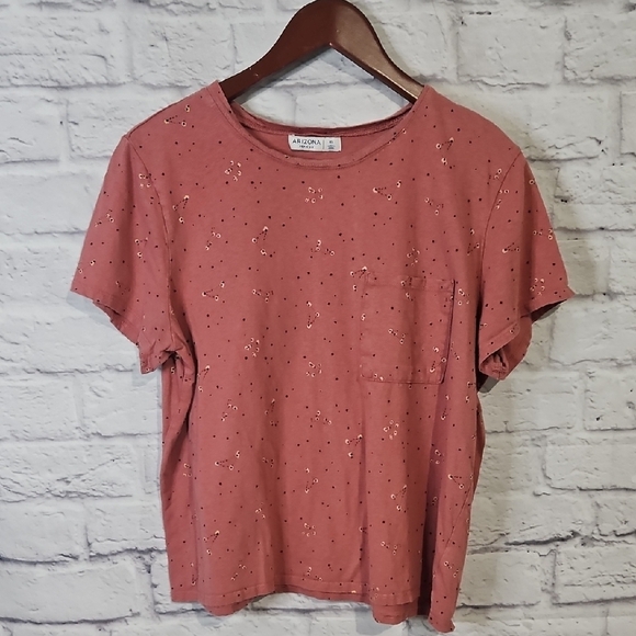 Arizona Jean Company Tops - Arizona Jean Company Women's Tee in Warm Rose